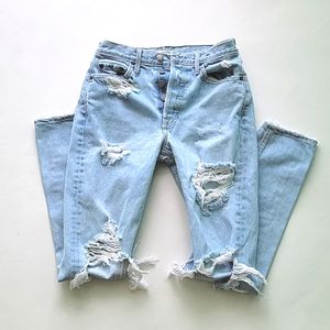 Grlfrnd ripped jeans, size 25